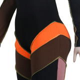 Sexy Hollow Out Long Sleeve Skinny Jumpsuit FSXF-F329