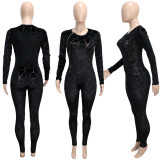 Sexy Long Sleeve Skinny Jumpsuit SH-390226