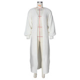 Fashion Casual Loose Cardigan Long Sweater Coat ZSD-Z083