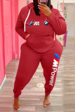 Plus Size Fleece Hoodies Casual Two Piece Sets WAF-77370