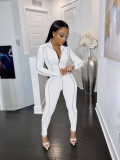 Casual Long Sleeve Zipper Skinny Jumpsuit JRF-3644