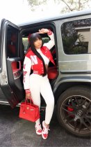 Casual Printed Long Sleeve Baseball Jacket SXF-21101