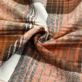 Casual Plaid Long Sleeve Jacket Coat ASL-6532