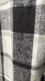Classic Plaid Print Full Sleeve Long Coat XYF-9121