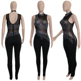 Sexy Hot Drilling Sleeveless Backless Jumpsuit SH-390245