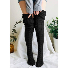 Solid Color Long Stocking XQDF-751