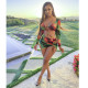 Sexy Printed Long Sleeve Crop Top Mini Skirt 2 Piece Sets JZHF-8029