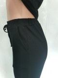 Solid Long Sleeve Casual Two Piece Pants Set BGN-222