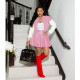Trendy Baseball Jacket+PU Pleated Mini Skirt 2 Piece Sets WY-6875