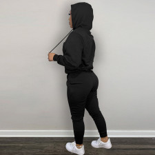 Casual Fleece Hoodies Pants Two Piece Sets DDF-88140