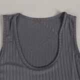 Solid Full Sleeve Long Cloak+Tank Top+Pants 3 Piece Sets FSXF-314