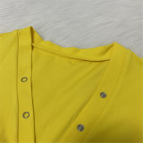 Letter Embroidery Function Buttoned Butt Flap Onesies Jumpsuit ME-Q759