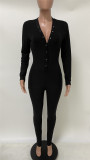 Letter Embroidery Function Buttoned Butt Flap Onesies Jumpsuit ME-Q759