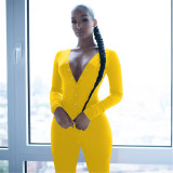 Letter Embroidery Function Buttoned Butt Flap Onesies Jumpsuit ME-Q759