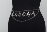 Shiny Rhinestone Letter Waist Chain BYCF-0137