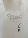 Shiny Rhinestone Letter Waist Chain BYCF-0137