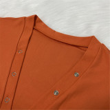 Letter Embroidery Function Buttoned Butt Flap Onesies Jumpsuit ME-Q759