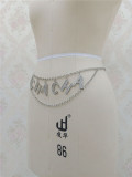 Shiny Rhinestone Letter Waist Chain BYCF-0137