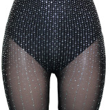 Sexy Mesh Hot Drilling Spaghetti Strap Jumpsuit SH-390250