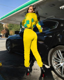 Casual Hooded Zipper Coat And Pants 2 Piece Sets QY-5266