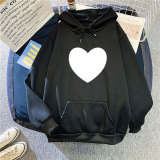 Plus Size Casual Printed Pocket Hoodie Top SXF-21205