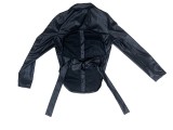 PU Leather Backless Tie-Knot Long Sleeve Top LSD-81096