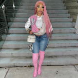 Casual Patchwork Full Sleeve Baseball Jacket GLF-10080