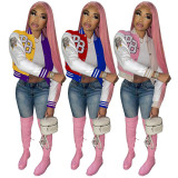 Casual Patchwork Full Sleeve Baseball Jacket GLF-10080