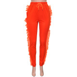 Solid Tassel Drawsting Casual Pants SH-390255