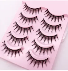 Comic Eye Curly Bushy Perform Soft False Eyelashes 5 Pairs JBH-025