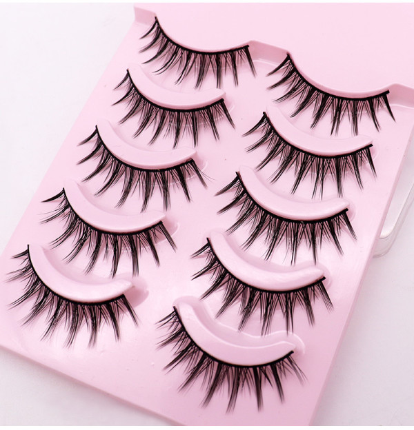 Comic Eye Curly Bushy Perform Soft False Eyelashes 5 Pairs JBH-025
