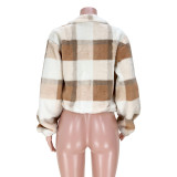 Winter Warm Soft Plush Zipper Short Jacket ASL-6550