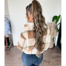 Winter Warm Soft Plush Zipper Short Jacket ASL-6550