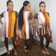 Casual Tassel Short Sleeve Top And Pants 2 Piece Sets WPF-80468