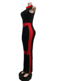 Casual Sleeveless Zipper Jumpsuit MEM-88412