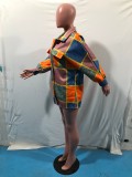 Plus Size Colorful Long Sleeve Coat OMY-80091