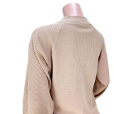 Solid Long Sleeve Casual Loose Top ASL-6539