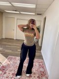 Solid Sexy Tassel Skinny Flared Pants SMD-82088