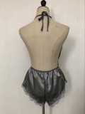 Sexy Lace Halter Backless Teddies Lingerie YQ-383
