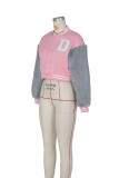 Casual Patchwork Zipper Baseball Jacket ZSD-0445