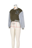 Casual Patchwork Zipper Baseball Jacket ZSD-0445