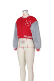 Casual Patchwork Zipper Baseball Jacket ZSD-0445