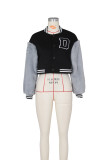 Casual Patchwork Zipper Baseball Jacket ZSD-0445
