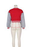 Casual Patchwork Zipper Baseball Jacket ZSD-0445