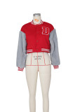 Casual Patchwork Zipper Baseball Jacket ZSD-0445