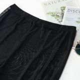 Black Mesh Hooded Long Sleeve Bodysuit+Pants 2 Piece Sets NY-2307