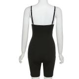 Solid Sexy Spaghetti Strap Tight Romper FSL-F190