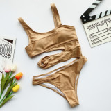 Sexy Hollow Out Bikini One-Piece Swimsuit CASF-8971