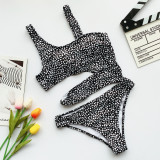 Sexy Hollow Out Bikini One-Piece Swimsuit CASF-8971