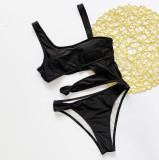 Sexy Hollow Out Bikini One-Piece Swimsuit CASF-8971